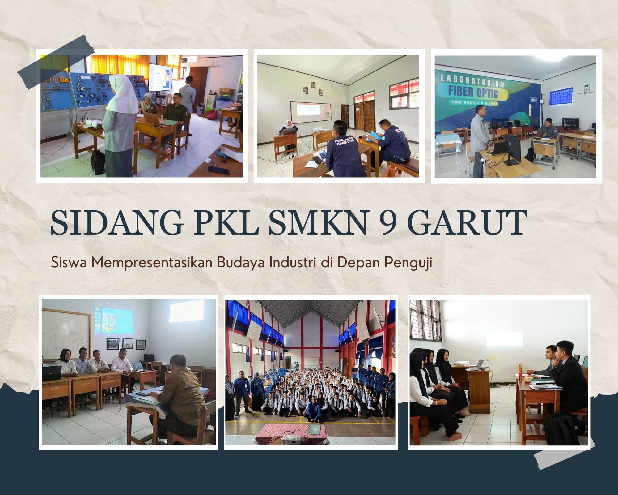 Sidang PKL SMKN 9 Garut Berjalan Suskes: Siswa Mempresentasikan Budaya Industri di Depan Penguji