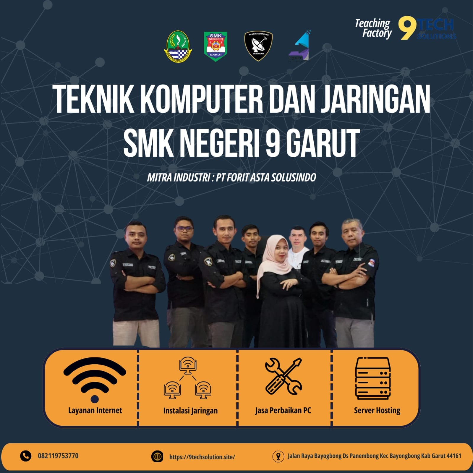 Perkenalkan, Program Teaching Factory Jurusan Teknik Komputer Jaringan (TKJ) SMKN 9 Garut