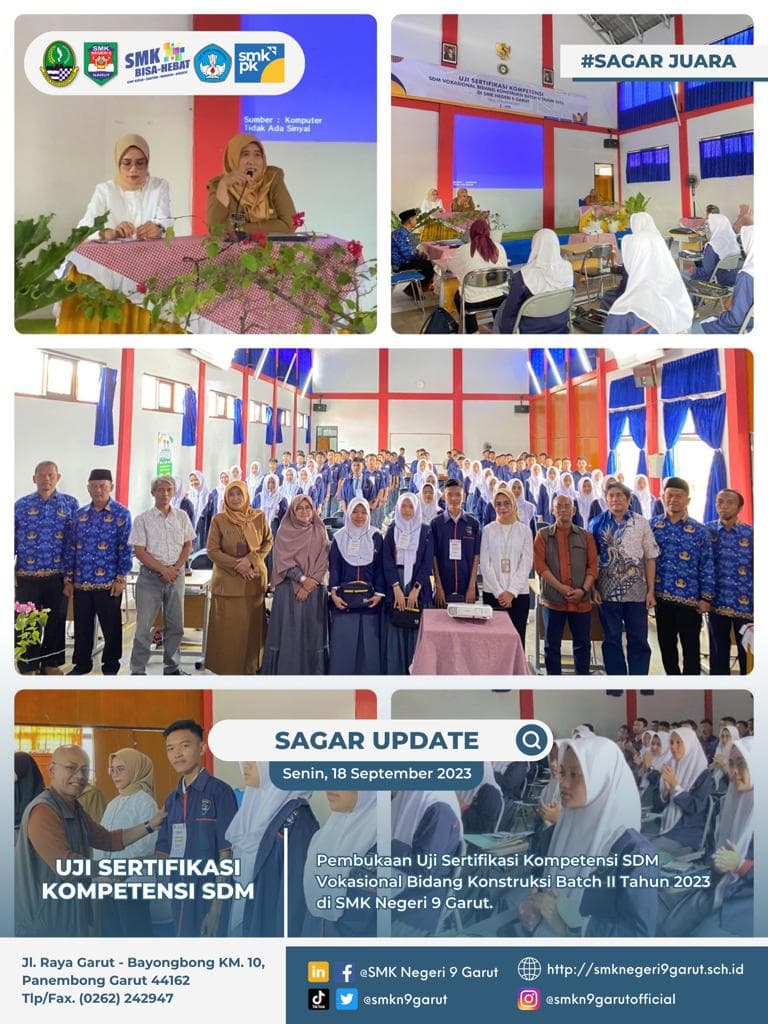 DPIB SMKN 9 Garut Gelar Ujian Kompetensi Keahlian LSP-P1 dengan Sukses