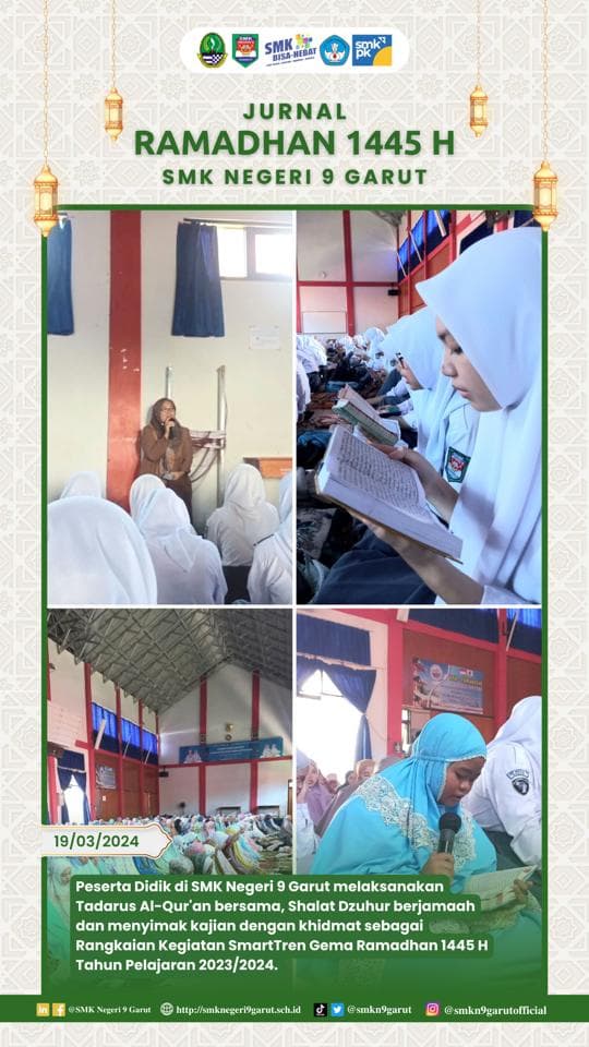 SmartTren Gema Ramadhan: SMKN 9 Garut Gelar Pesantren Kilat di Bulan Suci