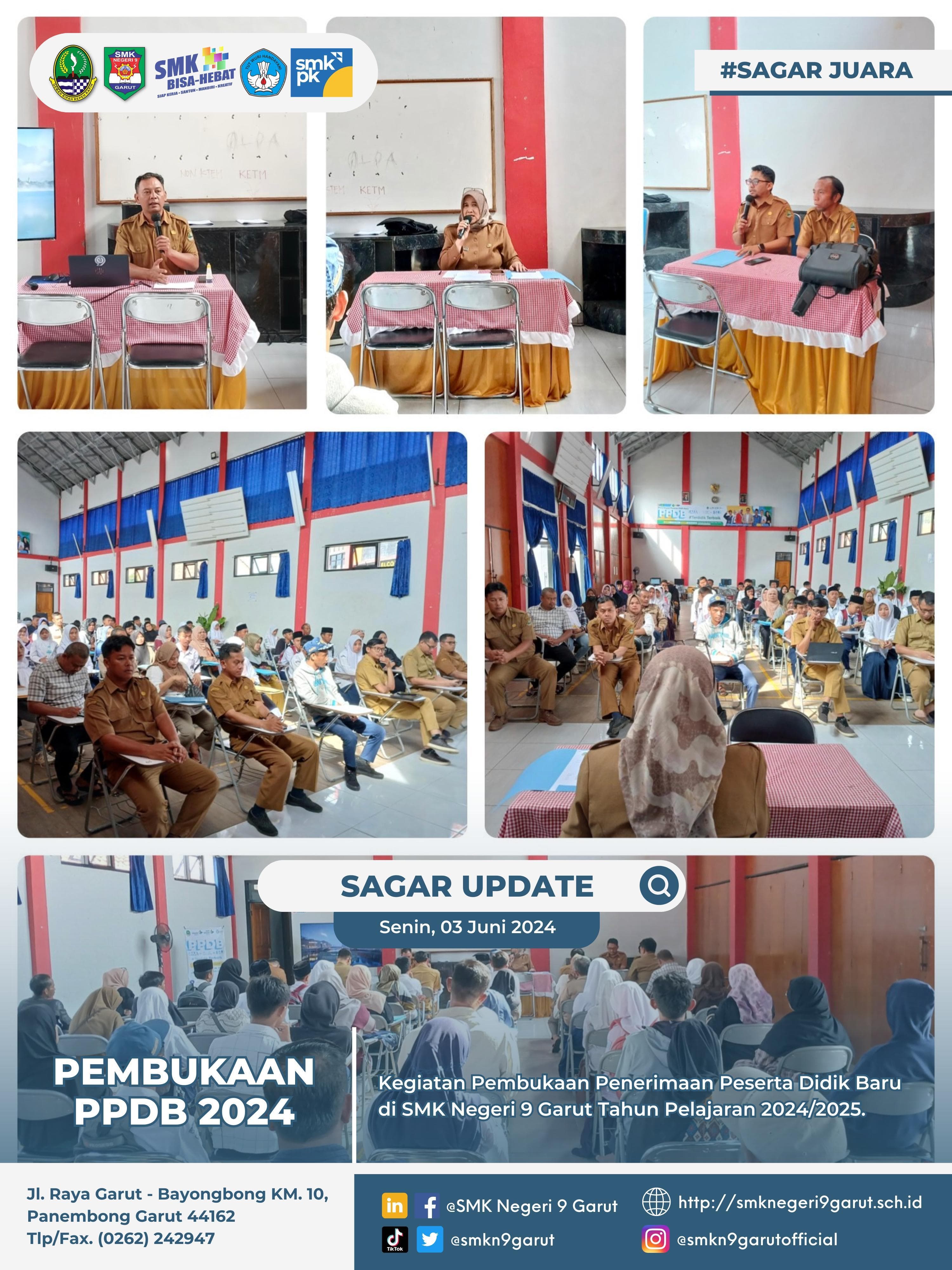PPDB Tahap 1 SMKN 9 Garut 2024 Buka Pintu Kesempatan Emas bagi 720 Calon Siswa