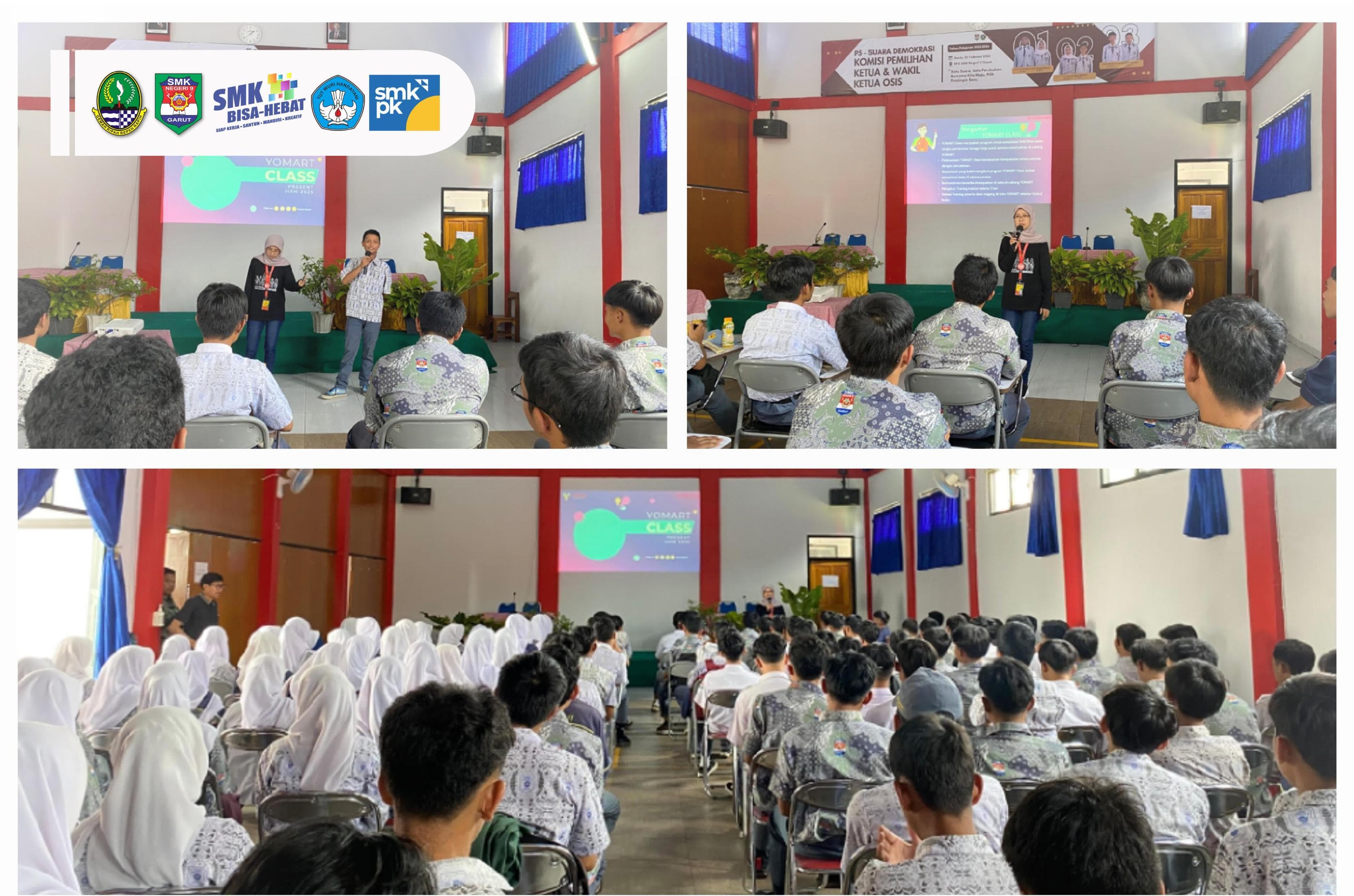 SMK Negeri 9 Garut Gelar Sosialisasi Program Magang Kerja Yomart Class 2025
