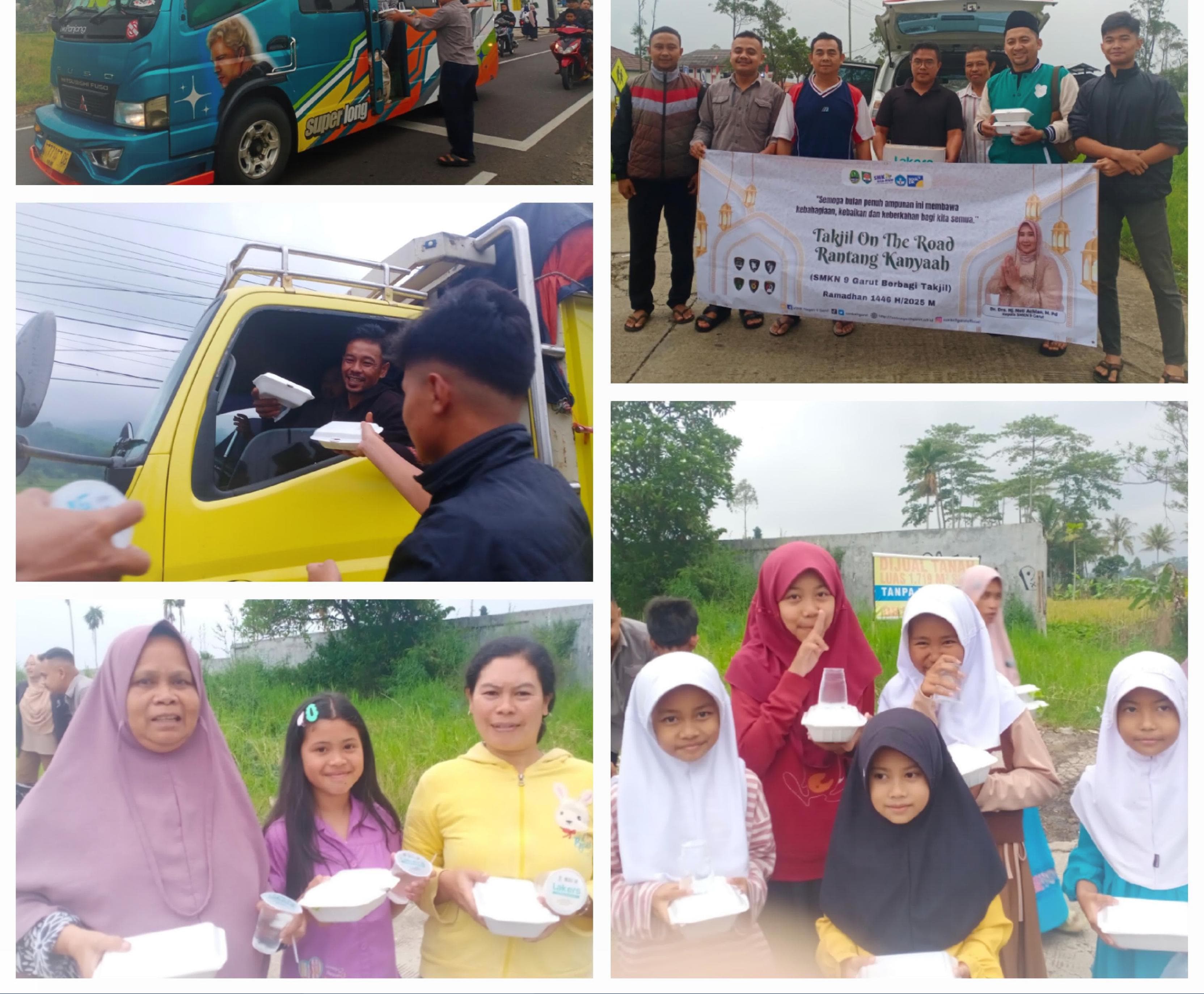 SMK Negeri 9 Garut Gelar Kegiatan Takjil On The Road, Sebarkan Kebersamaan di Bulan Ramadan